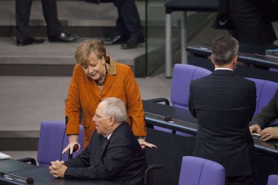 Bundeskanzlerin Angela Merkel und Finanzminister Wolfgang Schäuble