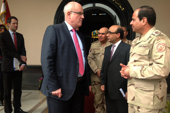Volker Kauder trifft Abdel Fattah al-Sisi