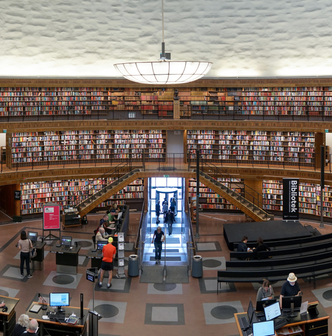 Bibliothek in Stockholm