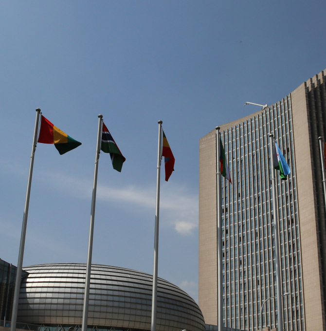 Flaggen Afrikanische Union
