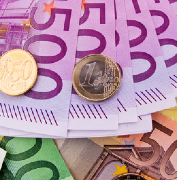 Finanzen: Viele Geldscheine der Europäischen Union