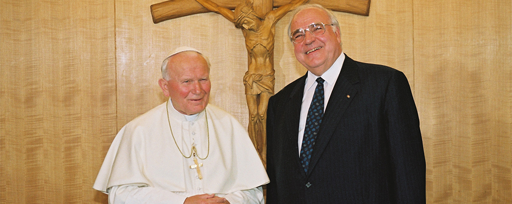 Papst und Kohl