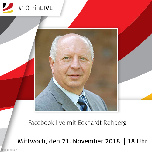 Facebook-Live mit Eckhardt Rehberg zum Thema "Haushalt"