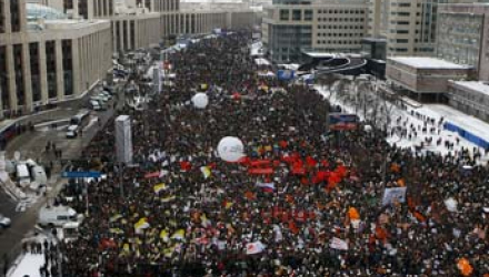 Proteste nach den Duma-Wahlen in Russland, Foto: AP/Alexander Zemlianichenko