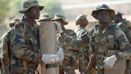 Soldaten trainieren in Mali