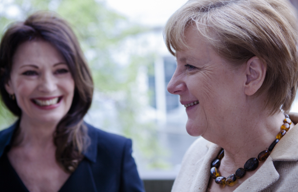 Iris Berben und Angela Merkel Iris Berben und Angela Merkel