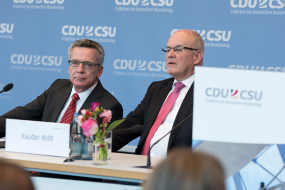 Dr. Thomas de Maizière MdB und Volker Kauder MdB