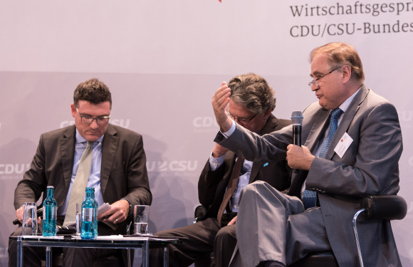 Dr. Stefan Kaufmann im Gespräch mit Rainer Gläß und Anton S. Huber