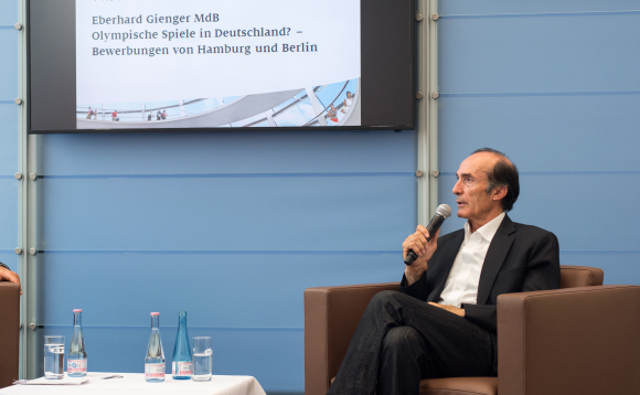 Olympische Spiele in Deutschland war Thema bei Eberhard Gienger Olympische Spiele in Deutschland war Thema bei Eberhard Gienger