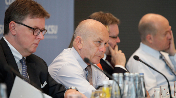 Michael Grosse-Brömer, Manfred Grund, Bernhard Kaster und Ralph Brinkhaus (v.l.n.r.) Michael Grosse-Brömer, Manfred Grund, Bernhard Kaster und Ralph Brinkhaus (v.l.n.r.)