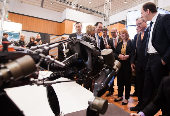 Thomas Jarzombek, Nadine Schön, Tankred Schipanski, Jens Koeppen, Christina Schwarzer, Andreas Nick, Maik Beermann Arbeitsgruppe Digitale Agenda besucht die Cebit in Hannover