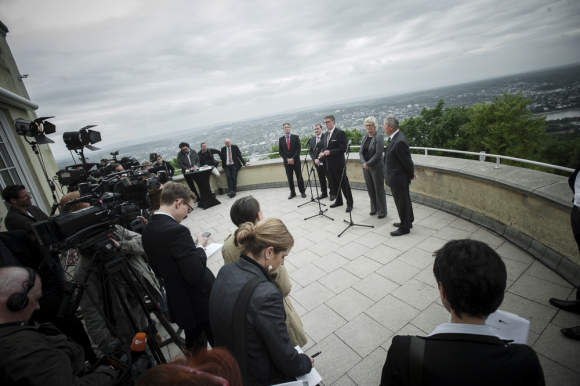 Pressekonferenz zur Eröffnung der Klausurtagung Pressekonferenz zur Eröffnung der Klausurtagung