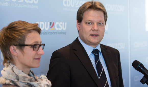 Nadine Schön MdB und Sven Volmering MdB