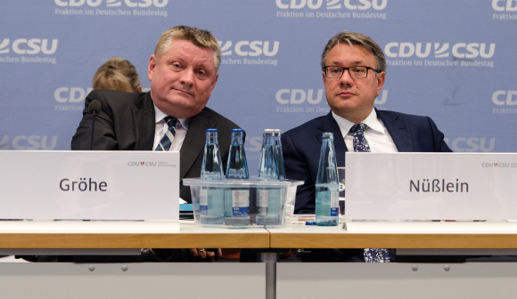 Hermann Gröhe MdB (l) und Dr. Georg Nüßlein MdB Antibiotika, Georg Nüßlein, Hermann Gröhe, Resistenzen
