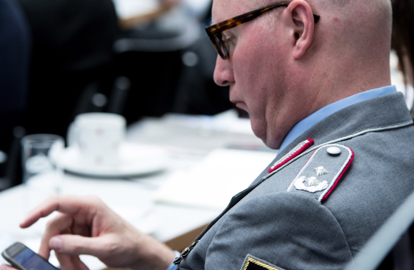 Teilnehmer der Bundeswehr am Fachgespräch