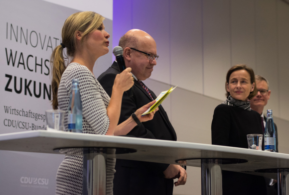 am Podium Peter Altmaier MdB, Martina Koederitz und Prof. Dr. Carsten Könneker