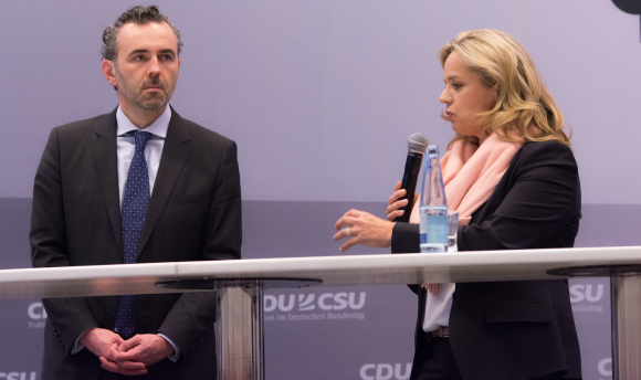 Thomas Jarzombek MdB Vorsitzender der Arbeitsgruppe Digitale Agenda der CDU/CSU-Fraktion im Deutschen Bundestag und Ingrid-Helen Arnold