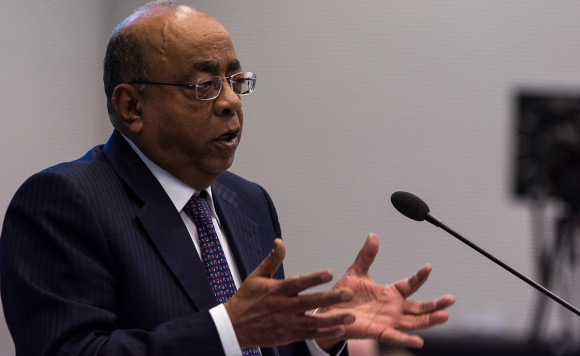 Impuls: Afrika im Wandel – Neue Chancen und Risiken für Frieden, Sicherheit und wirtschaftliche Entwicklung, Dr. Mo Ibrahim Gründer und Vorsitzender der Mo-Ibrahim-Stiftung Kongress Afrika im Wandel