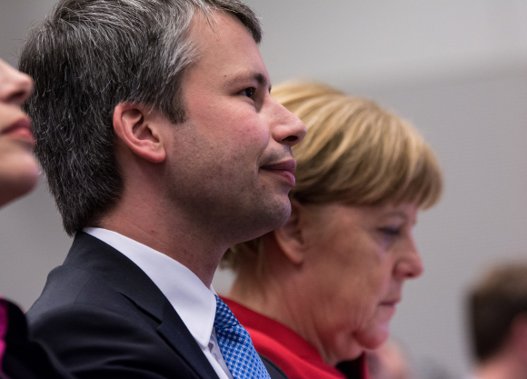 Steffen Bilger MdB und Bundeskanzlerin Dr. Angela Merkel MdB Kongress Deutschland 2050 - Gesellschaft. Mobilität. Arbeit.