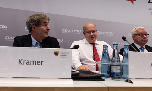 Ingo Kramer, Peter Altmaier MdB und Dr. Michael Fuchs MdB Kongress Flüchtlinge und die deutsche Wirtschaft