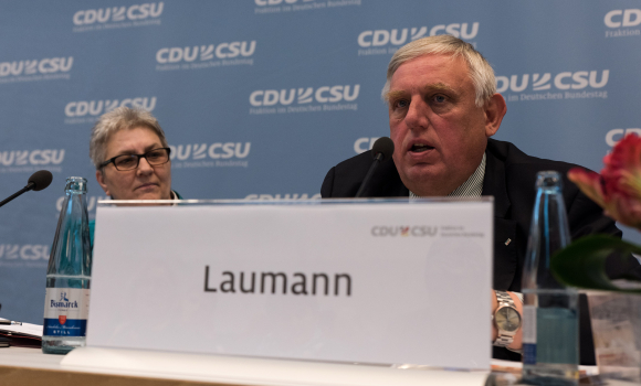Karl-Josef Laumann, Bundesvorsitzende der Christlich-Demokratischen Arbeitnehmerschaft Deutschlands (CDA) Kongress 125 Jahre Rerum Novarum