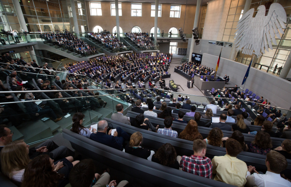 Plenarsaal während der Feierstunde