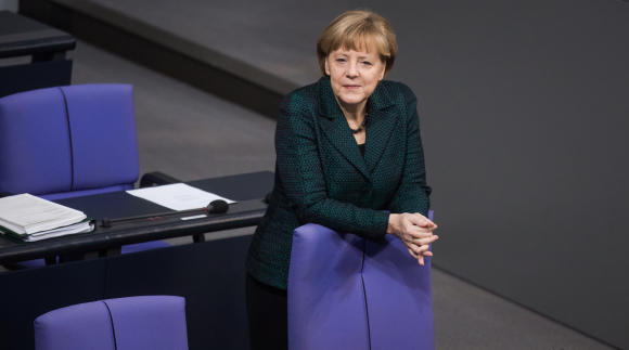 Bundeskanzlerin Angela Merkel im Plenarsaal Bundeskanzlerin Angela Merkel im Plenarsaal