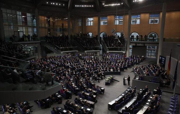 Plenarsaal während der Gedenkstunde Plenarsaal während der Gedenkstunde