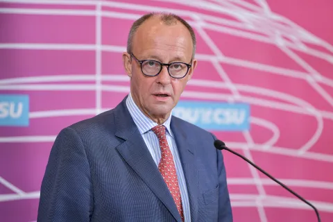 Friedrich Merz vor der Fraktionssitzung