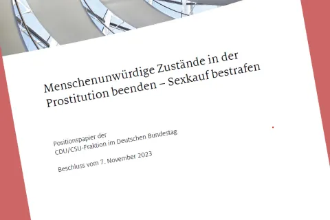 Menschunwürdige Umstände in der Prostitution beenden