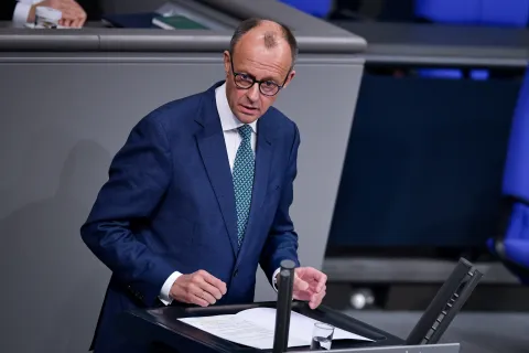 Friedrich Merz am Rednerpult