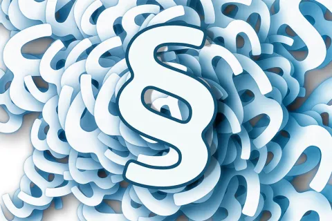 Paragrafsymbol für Verbraucherschutz