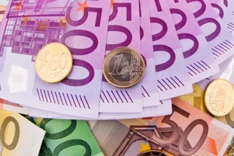 Finanzen: Viele Geldscheine der Europäischen Union