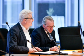 Axel Knoerig (Vorsitzender der Arbeitnehmergruppe) und Paul Lehrieder (Erster Stellv. Vorsitzender)