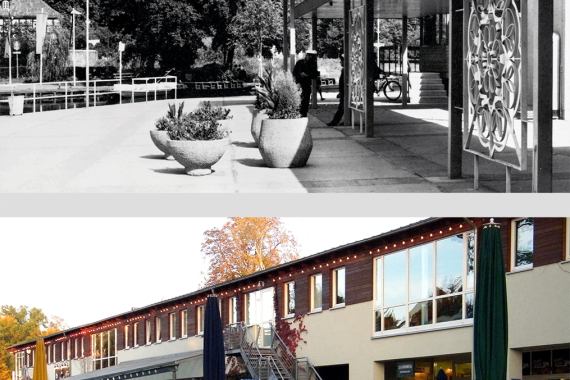 Hafen in Lübbenau, 1971 und 2010