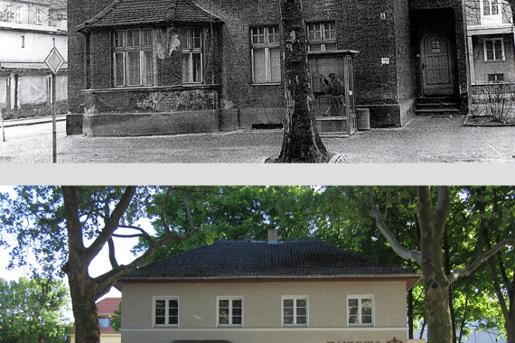 Cafe Paulines in Berlin Karlshorst, 1980 und 2011