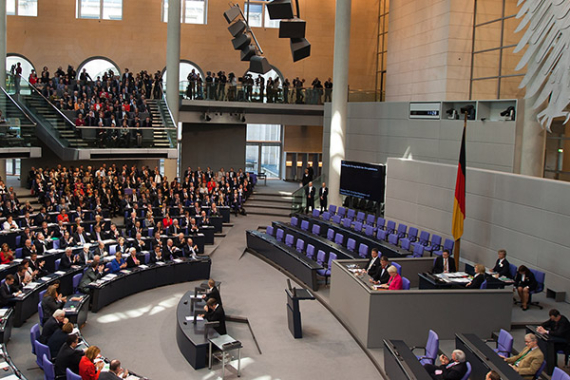 Blick in den Plenarsaal