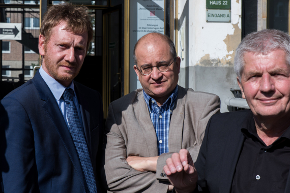 Michael Kretschmer, Arnold Vaatz und Roland Jahn (v.l.)