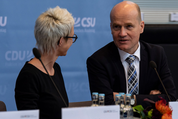 Ralph Brinkhaus MdB Vorsitzender der CDU/CSU-Fraktion und Nadine Schön MdB