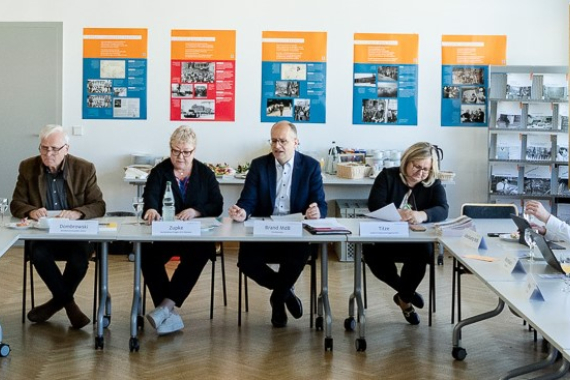 Klausurtagung der AG zum Stand der Aufarbeitung der SED-Diktatur mit Dieter Dombrowski, Bundesvorsitzender UOKG, Evelyn Zupke, Bundesbeauftragte Opfer der SED-Diktatur und Alexandra Titze, Leiterin Stasi-Unterlagen-Archiv, Mai 2023