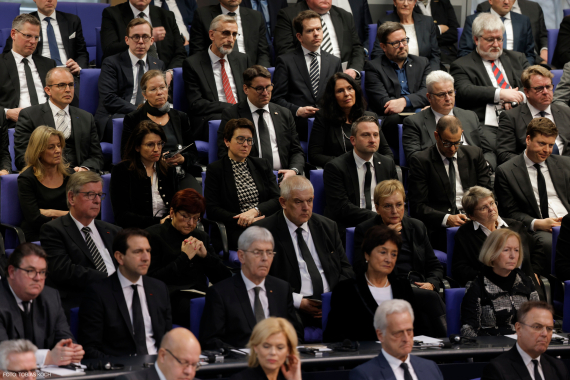 Trauerstaatsakt für Wolfgang Schäuble im Bundestag