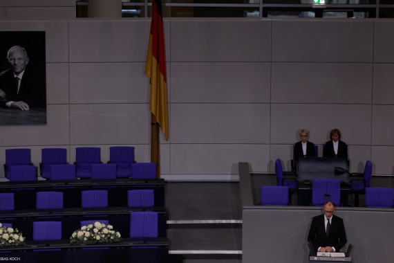 Trauerstaatsakt für Wolfgang Schäuble im Bundestag