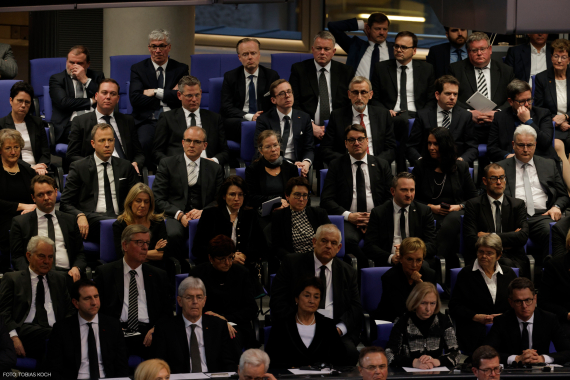 Trauerstaatsakt für Wolfgang Schäuble im Bundestag