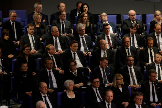 Trauerstaatsakt für Wolfgang Schäuble im Bundestag