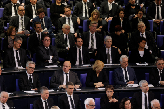 Trauerstaatsakt für Wolfgang Schäuble im Bundestag