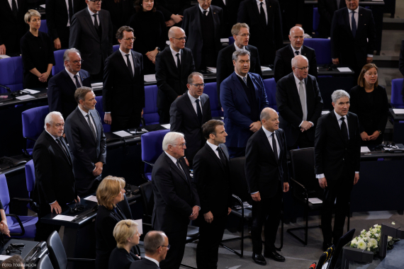 Trauerstaatsakt für Wolfgang Schäuble im Bundestag