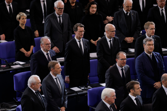 Trauerstaatsakt für Wolfgang Schäuble im Bundestag