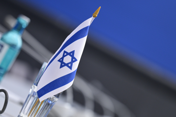 Israelische Flagge. 