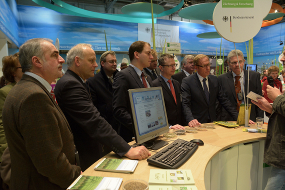 Rundgang der Arbeitsgruppe Ernährung und Landwirtschaft auf der Internationalen Grünen Woche