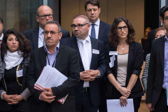 Gesprächsteilnehmer beim Empfang von Religionsvertretern